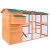 vidaXL Chicken Coop Wood 295x163x170 cm