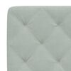 vidaXL Headboard Cushion Light Grey 152 cm Velvet