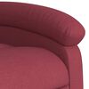 vidaXL Massage Recliner Chair Wine Red Fabric