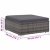 vidaXL 6 Piece Garden Lounge Set with Cushions Poly Rattan grey