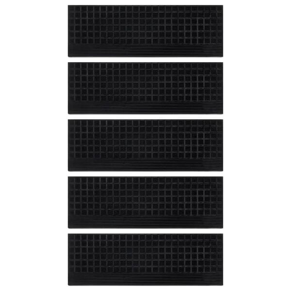 vidaXL Stair Treads 5 pcs 25x75 cm Rubber