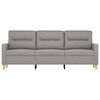 vidaXL 3-Seater Sofa Light Grey 180 cm Fabric