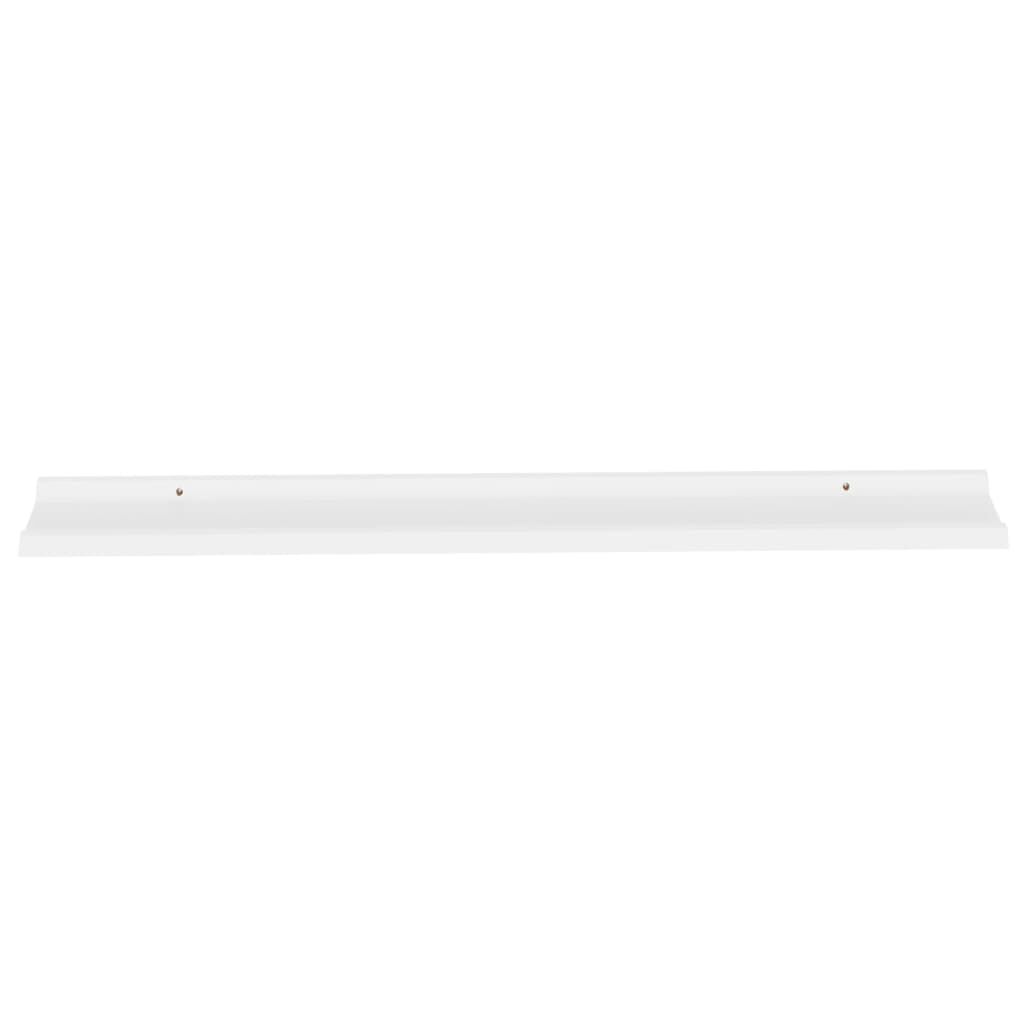 vidaXL Wall Shelves 2 pcs White 115x9x3 cm