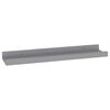 vidaXL Wall Shelves 4 pcs Grey 40x9x3 cm