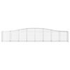 vidaXL Arched Gabion Baskets 2 pcs 400x50x60/80 cm Galvanised Iron