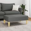 vidaXL Footstool Dark Grey 77x55x31 cm Fabric