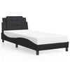 vidaXL Bed Frame with LED without Mattress "Zadar" Black 100x203 cm