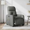 vidaXL Electric Massage Recliner Chair Dark Grey Fabric