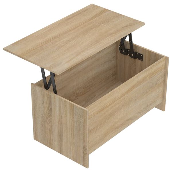 vidaXL Coffee Table Sonoma Oak 102x55.5x52.5 cm Engineered Wood