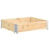 vidaXL Pallet Collar 100x100 cm Solid Pine Wood