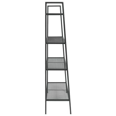 vidaXL Ladder Bookcase 4 Tiers Metal Anthracite