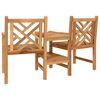 vidaXL Chair Brown 152 x 63 x 89 cm Solid Teak Wood