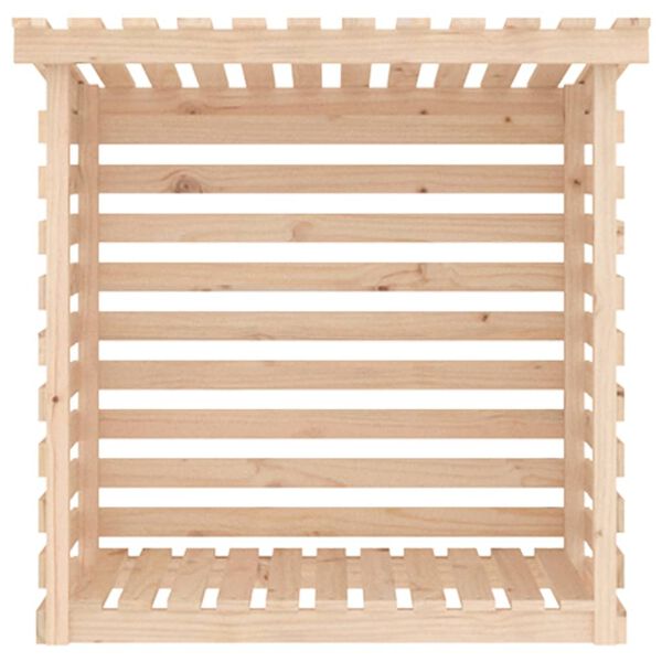 vidaXL Firewood Rack 108x73x108 cm Solid Wood Pine