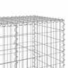 vidaXL Gabion Basket with Cover 100x100x100 cm Galvanised Iron