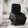 vidaXL Electric Stand up Massage Recliner Chair Black Faux Leather