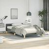 vidaXL Bed Frame without Mattress Dark Grey Twin XL Fabric