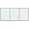 vidaXL Dining Table White 180x90x75 cm Tempered Glass