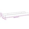 vidaXL Wall Shelves 2 pcs White and Sonoma Oak 40x9x3 cm