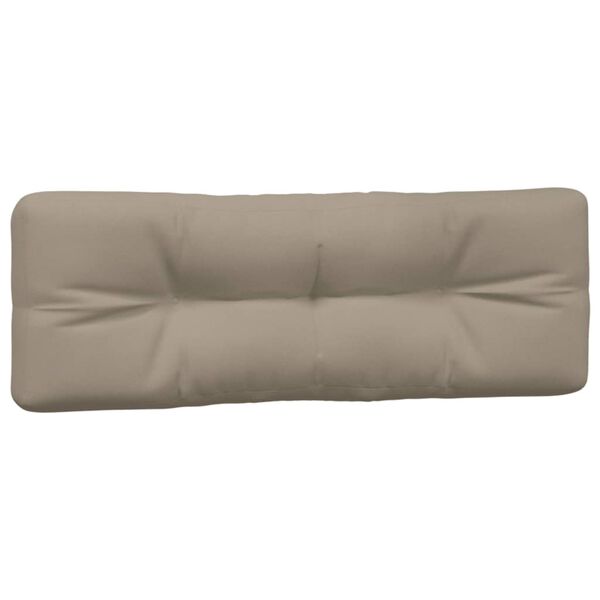 vidaXL Pallet Cushions 3 pcs Taupe Fabric