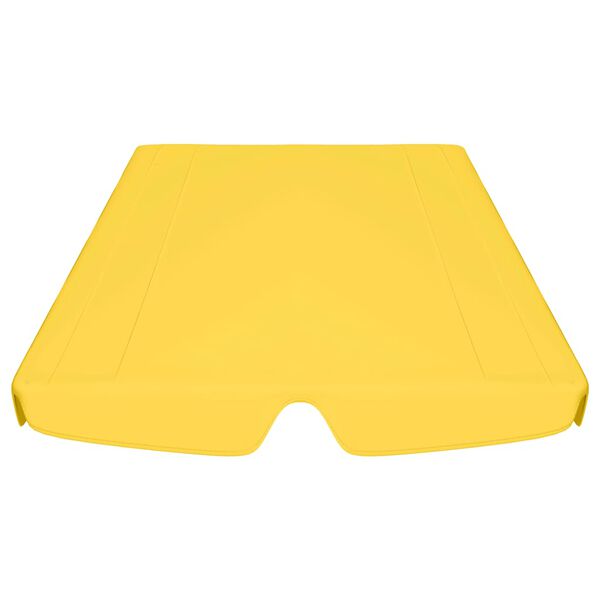 vidaXL Replacement Canopy for Garden Swing Yellow 188/168x145/110 cm