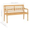 vidaXL 4 Piece Garden Lounge Set with Cushions Solid Teak Wood