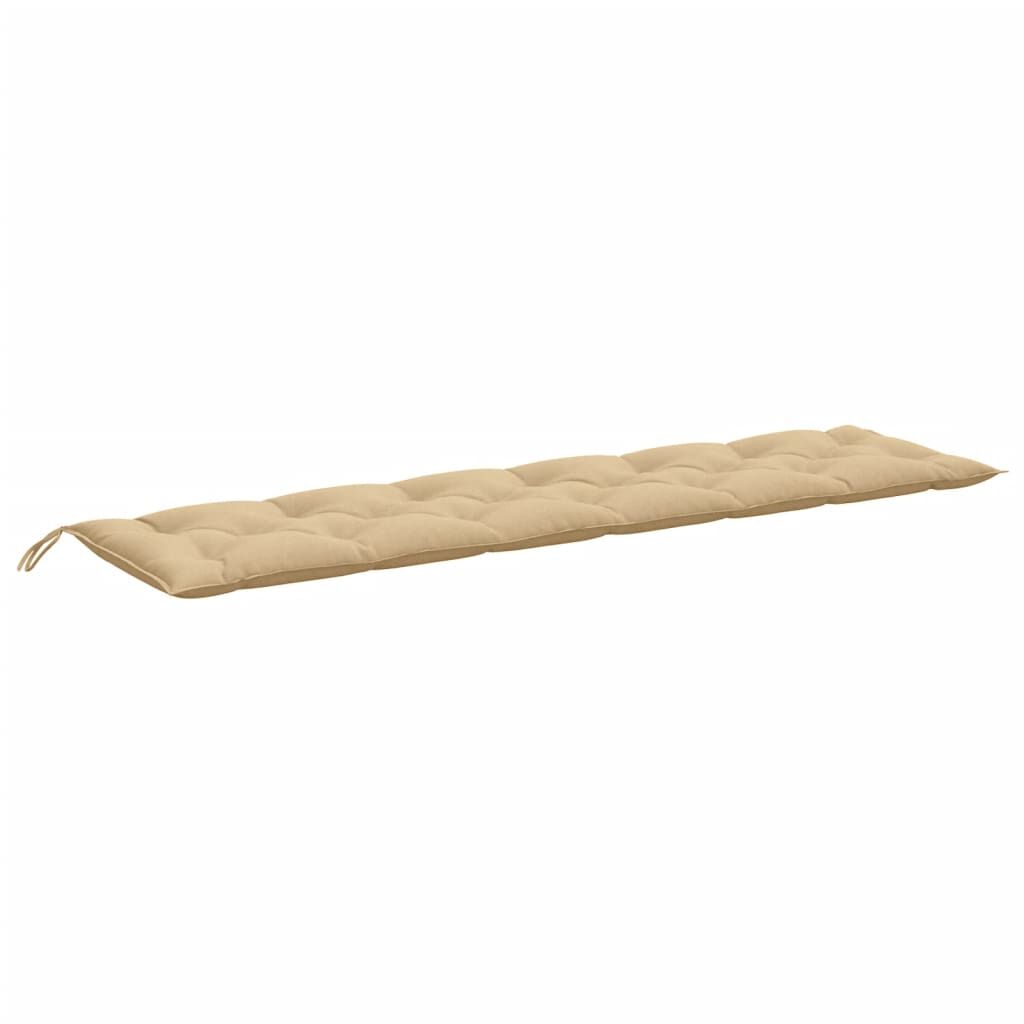 vidaXL Garden Bench Cushion Melange Beige 200x50x7 cm Fabric