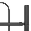vidaXL Garden Fence Grey 1.7 x 0.8 m Powder-coated Steel