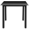 vidaXL 5 Piece Garden Dining Set with Cushions Poly Rattan Black