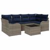 vidaXL Garden Sofa Set Grey 55 x 55 x 37 cm Poly Rattan