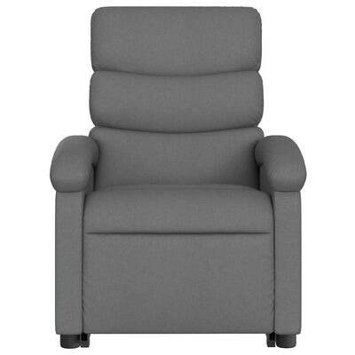 vidaXL Stand up Recliner Chair Dark Grey Fabric