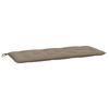 vidaXL Garden Bench Cushions 2 pcs Taupe 120x50x7 cm Oxford Fabric