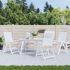 vidaXL Garden Chair Cushions 4 pcs Beige 50x50x4 cm Oxford Fabric