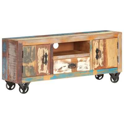 vidaXL TV Cabinet 120x30x50 cm Solid Reclaimed Wood