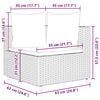 vidaXL 5 Piece Garden Sofa Set with Cushions Grey Poly Rattan
