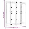vidaXL Folding 4-Panel Room Divider 160 cm Bamboo and Canvas