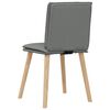 vidaXL Dining Chairs 4 pcs Dark Grey Fabric