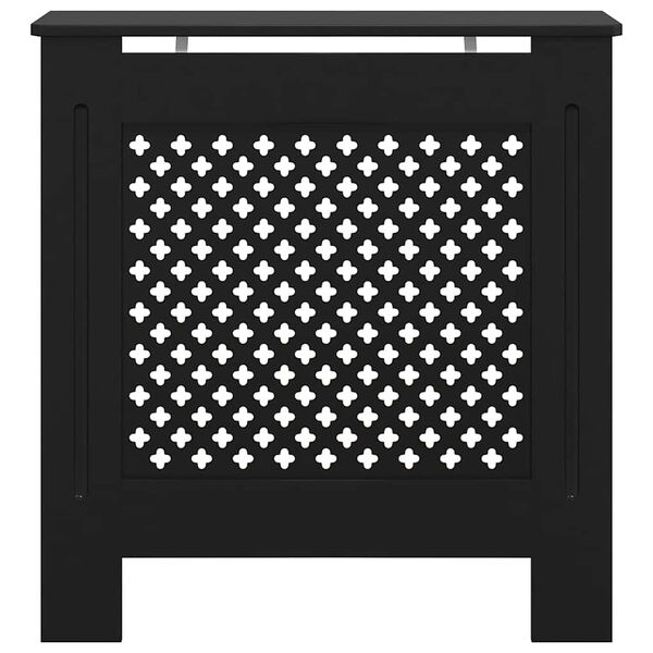 vidaXL MDF Radiator Cover Black 78 cm