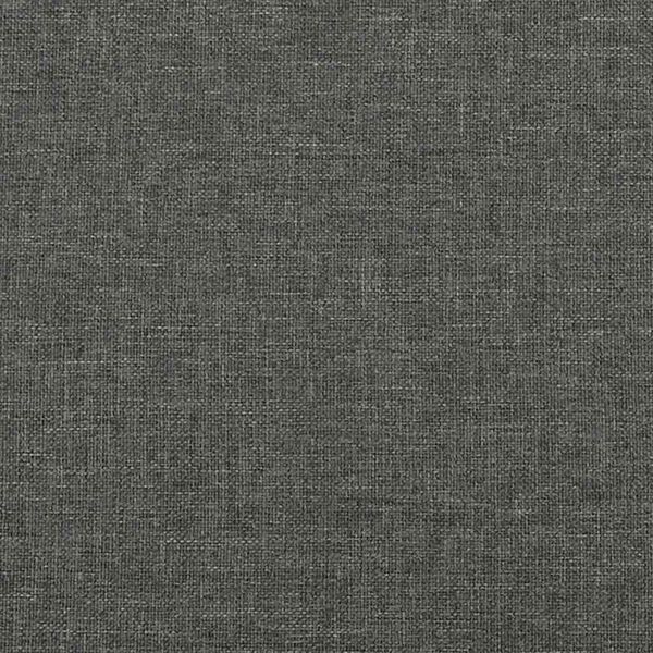 vidaXL Bed Frame without Mattress Dark Grey 100x190 cm Twin Fabric