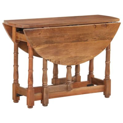 vidaXL Dining Table Round 110x76 cm Solid Mango Wood