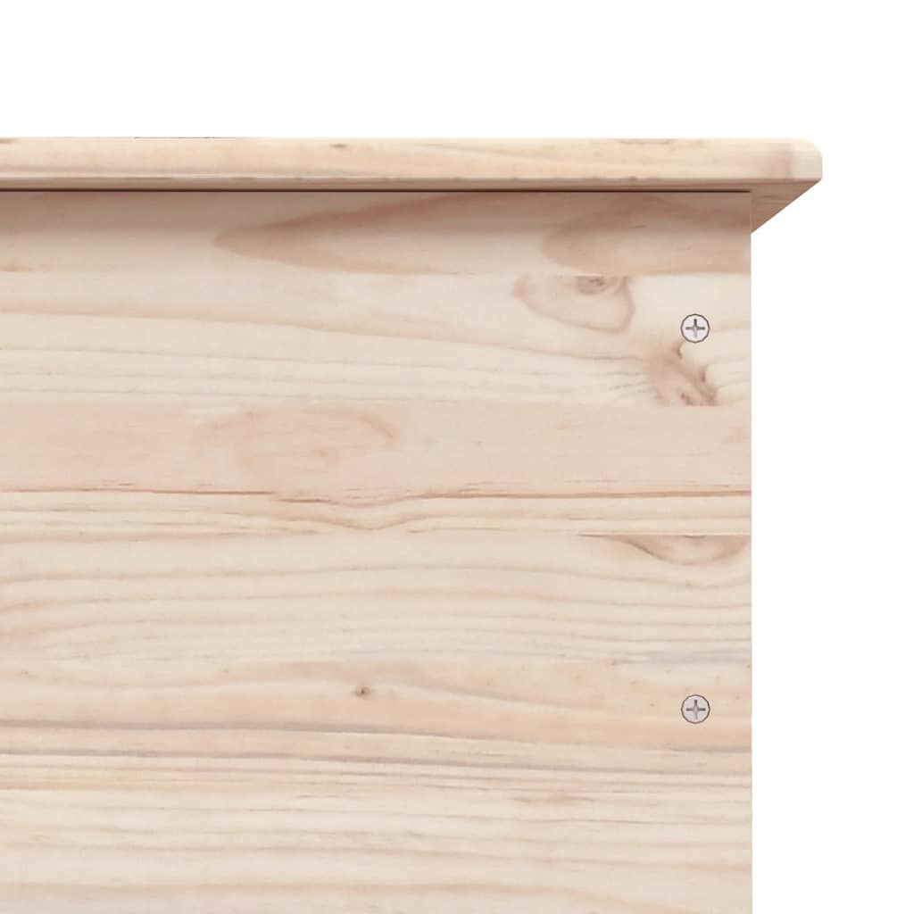 vidaXL Storage Chest with Wheels ALTA 73x39.5x43 cm Solid Wood Pine