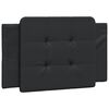 vidaXL Bed Frame without Mattress "Zadar" Black 100x190 cm Faux Leather