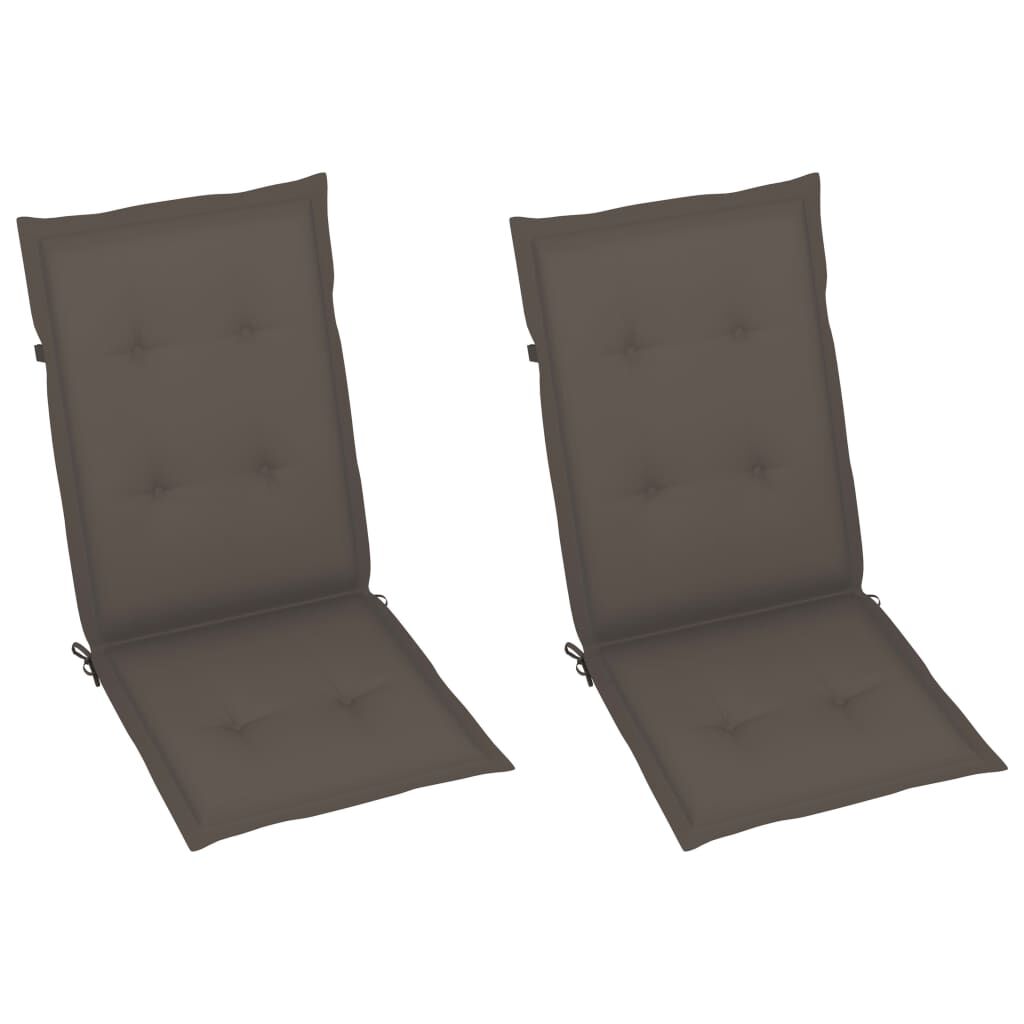 vidaXL Rocking Chair with Cushions Grey Solid Acacia Wood