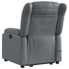 vidaXL Electric Stand up Massage Recliner Chair Grey Faux Leather