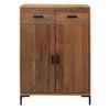 vidaXL Shoe Rack 75x40x110 cm Solid Pinewood