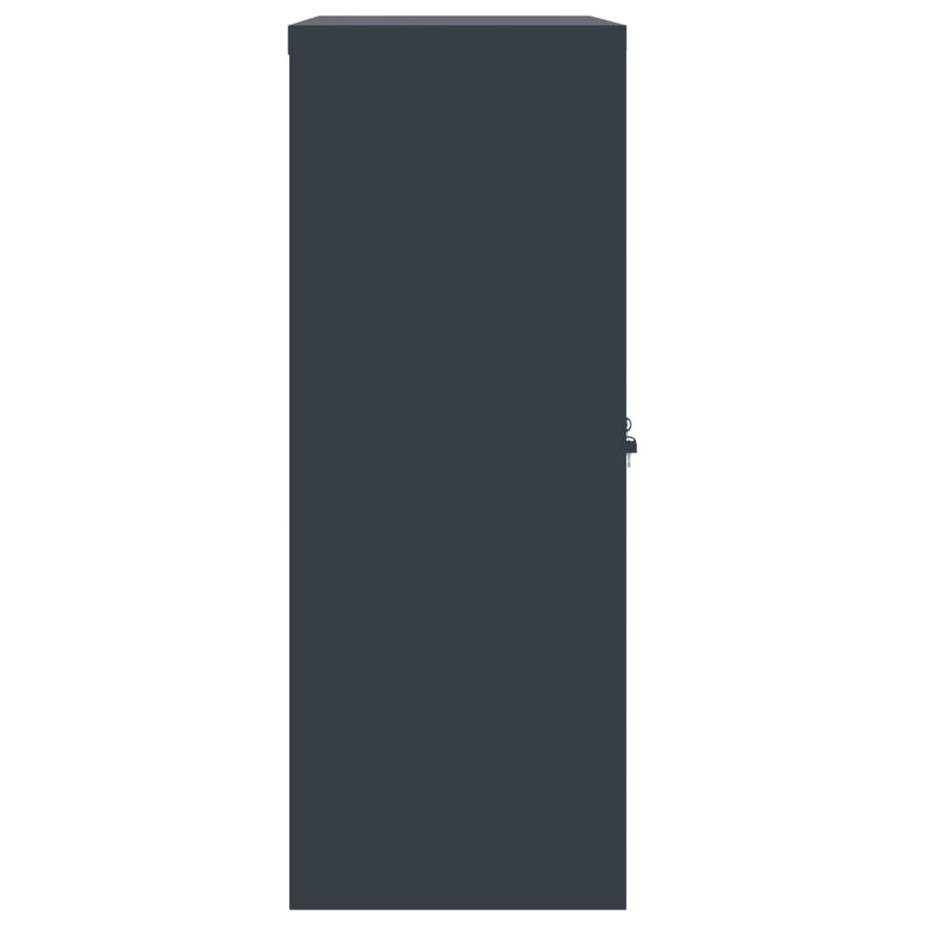 vidaXL File Cabinet Anthracite 90x40x105 cm Steel