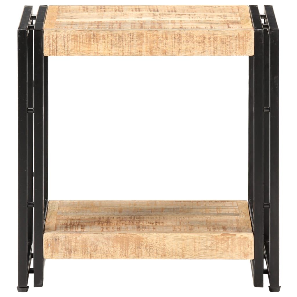 vidaXL Side Table 40x30x40 cm Rough Mango Wood