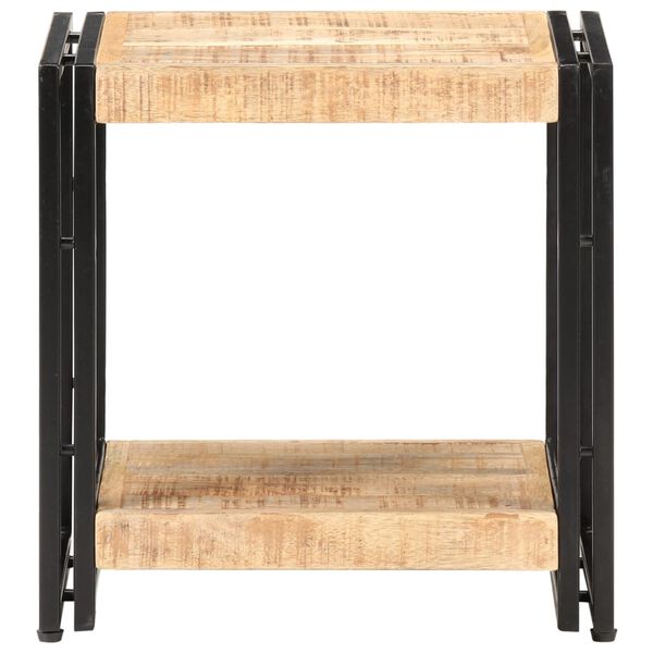 vidaXL Side Table 40x30x40 cm Rough Mango Wood