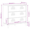 vidaXL Drawer Cabinet VIKEN White Engineered Wood