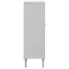vidaXL Shoe Cabinet SENJA Rattan Look White 59.5x35x107 cm Solid Wood