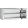 vidaXL Kitchen Wall Cabinet with Shelf Stainless Steel